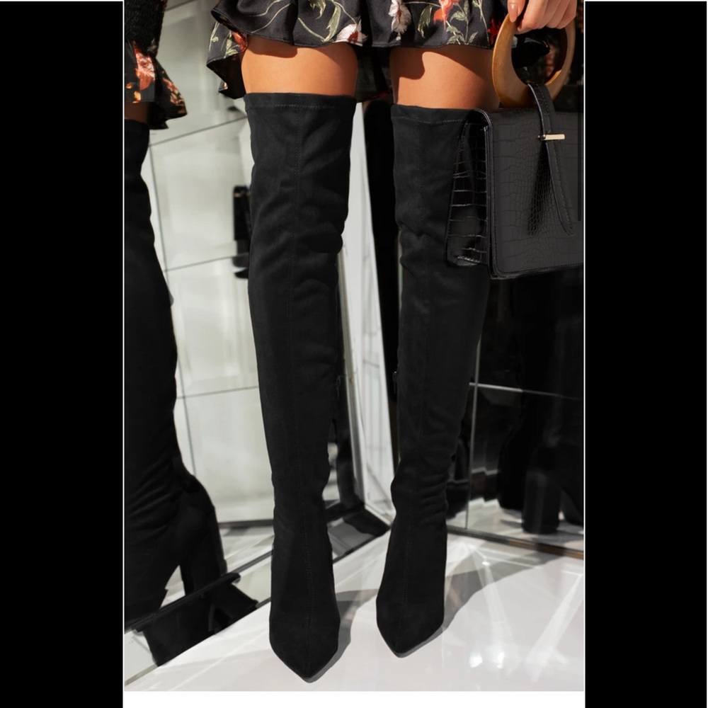 Miss Lola thigh high boots